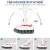 61L4fs5sVQL._AC_SL1500_.jpg SetSail Tile Tub Scrubber Brush 3-in-1 Shower Scrubber with 52-inch Adjustable Long Handle Shower Cleaner Brush and 3 Detachable Replacement Brush Heads for Cleaning Bathroom Kitchen Walls Tub Tile