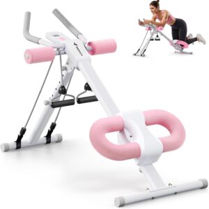 61MDwK5qEJL._AC_SL1500_.jpg MERACH Ab Machine, Ab Workout Equipment, Adjustable Ab Trainer Machine for Abs Workout at Home Gym, Foldable, Knee Protection, Abdominal Trainer for Stomach Workout