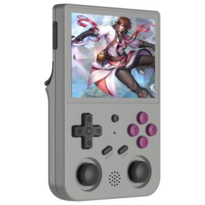 61MnGmZxEGL._SL1500_.jpg RG353V Retro Handheld Game with Dual OS Android 11 and Linux,RG353V with 64G TF Card Pre-Installed 4452 Games Supports 5G WiFi 4.2 Bluetooth Online Fighting,Streaming and HDMI (RG353V-GRAY-NEW)