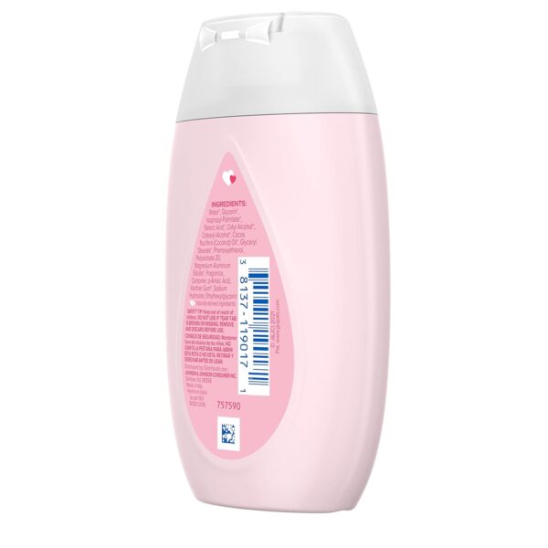 Johnson's Baby Lotion with Coconut Oil, Aloe Vera & Vitamin B5, 72 HR Hydration, Skin Moisturizer, Hypoallergenic, Newborn Safe, Protects From Dryness & Strengthens Skin, Baby Essentials, 3.4 fl. oz
