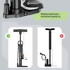 61Sr9w1QOTL._AC_SL1500_.jpg Bike Pump Floor, Advanced Bike Tire Inflator, Bicycle Hand Air Pump with Dual Presta and Schrader Valves, Handheld Pump, Suitable for Road and Mountain Bikes, Baby Stroller, Balls