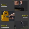 HOTO 25-Piece Upgraded Electric Screwdriver Kit, 1/4'' Hex, Magnetic Lid, 1500mAh Rechargeable Cordless Screwdriver, LED Light, Ideal for Furniture Assembly, Home Repair & Garage Projects