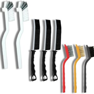 61UeTY3jgyL._AC_SL1500_.jpg Betanull Crevice Cleaning Brush Set, Multi-Purpose Hard Bristle Brushes for Deep Cleaning Kitchen, Bathroom, Grout, Sink, Cup, Teapot, Bottle, Blender, Corners, Tight Spaces & More