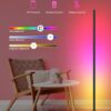 OIYN Smart RGBICW LED Corner Floor Lamp - 16 Million DIY Colors, 68+ Scenes, Music Sync, App & Remote Control, Color-Changing Ambient Lighting for Living Rooms, Bedrooms, and Gaming Rooms