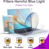 VISOONE Blue Light Blocking Glasses Square with Anti Computer Glare for Gaming Women and Men MONTANA