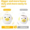 61XZUjZb0eL._AC_SL1500_.jpg LuoCoCo Cute Egg Separator, Ceramics Vomiting Chicken Egg Yolk White Separator, Practical Household Small Egg Filter Splitter, Kitchen Gadget Baking Assistant Tool, Dishwasher Safe (Yellow)