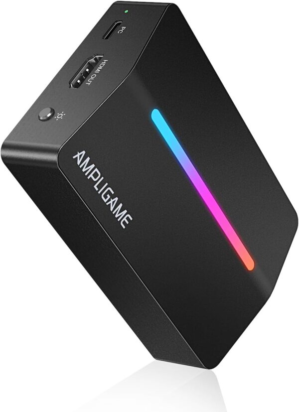 61YBBM1VMmL._AC_SL1500_.jpg Fifine AmpliGame Video Capture Card, HD 1080 60fps for Audio Video, Gaming, Live Streaming, 4K HDMI to USB Capture Card Compatible with PS4/Windows/Mac OS/Switch/Xbox-V3