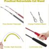 61Ye-sTrRhL._AC_SL1442_.jpg MeoHui Cat Toys for Indoor Cats, Interactive Cat Toy 2PCS Retractable Wand Toy and 9PCS Cat Feather Toys Refills, Funny Kitten Toys Cat Fishing Pole Toy for Bored Indoor Cats Chase and Exercise