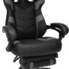 Respawn 110 Pro Ergonomic Gaming Chair with Footrest for Adults - Comfortable Office Gaming Recliner with Lumbar Support and Headrest, Racing Style Video Game Chairs for Computer Gamer - Gray