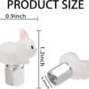 Glow in The Dark Tire Valve Caps-4 Pieces Cute Animal Auto Exterior Accessories for Men/Women, Fun Tire Accessories Universal Fit for Most Car Motorcycles Trucks Bicycles. (Rabbit)