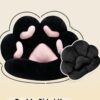 MOONBEEKI Cat Paw Cushion Chair Comfy Kawaii Plush Seat Cushions Shape Lazy Pillow for Gamer Chair 28"x 24" Cozy Floor Cute Seat Kawaii for Girl Worker Gift, Dining Room Bedroom Decorate Black