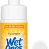 Wet Ones for Pets Antibacterial Dog Paw Cleaner with Built-in Scrubber Brush, Tropical Splash Scent - Foaming Cleanser for Dog Paws - Paw Washer & Grooming Care, 5 Ounce
