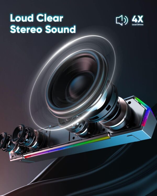 61beMWfpyHL._AC_SL1500_.jpg LENRUE G11 Computer Speakers for Desktop, Touch Lights PC Speakers with Surge Clear Sound, USB C/USB Powered, AUX Audio for Computer Desktop PC Laptop Desk