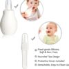 Baby Grooming Kit, Infant Safety Care Set with Hair Brush Comb Nail Clipper Nasal Aspirator,Baby Essentials Kit for Newborn Girls Boys (Grey White)