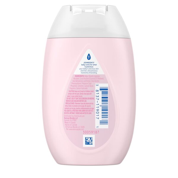 Johnson's Baby Lotion with Coconut Oil, Aloe Vera & Vitamin B5, 72 HR Hydration, Skin Moisturizer, Hypoallergenic, Newborn Safe, Protects From Dryness & Strengthens Skin, Baby Essentials, 3.4 fl. oz