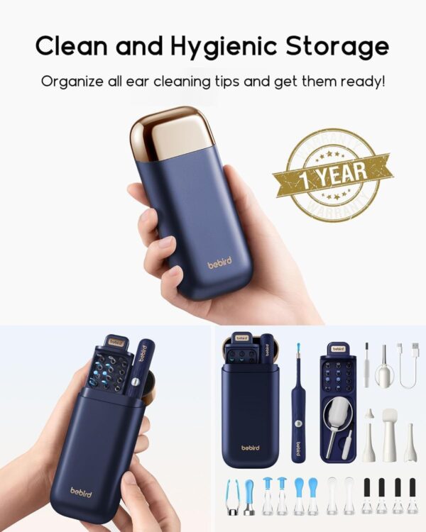 61gye8-vAOL._AC_SL1500_.jpg Bebird Earsight Plus D39R Ear Wax Removal Tool Camera, FSA HSA Eligible Items, Ear Cleaner with Flexible Ear Camera Otoscope, Visual Ear Pick Tweezers Wax Remover, Ear Cleaning Kit for Family