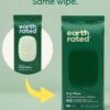 Earth Rated Dog Wipes, Hypoallergenic, 3-in-1 Cleaning and Hydrating, for Grooming Paws, Body and Butt, Lavender Scented, 100 Count