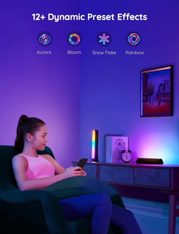 61iMKUqv-5L._AC_SL1500_.jpg Govee Smart LED Light Bars, Work with Alexa and Google Assistant, RGBICWW WiFi TV Backlights with Scene and Music Modes for Gaming, PC, Living Room Decoration, Black