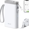 Nelko Label Maker Machine with Tape, P21 Bluetooth Label Printer, Wireless Mini Label Makers with Multiple Templates for School Office Home, White