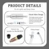 OFBAND 4Set Brake Bleeder Kit,Brake Fluid Bleeder Kit Includes 4PCS Brake Bleeder Hose,2PCS One Way Check Valve,Universal Break Bleeder Kit Car Accessories for Car Motorbike Bike