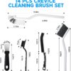 61mQOGHZ3L._AC_SL1500_.jpg 14Pcs Crevice Cleaning Brush Set, V Shape Grout Cleaner Brush for Deep Cleaning Gap, Hard Bristle Scrub Brushes Tools, Cleaning Supplies for Household Use, Bathroom, Kitchen, Toilet, Window