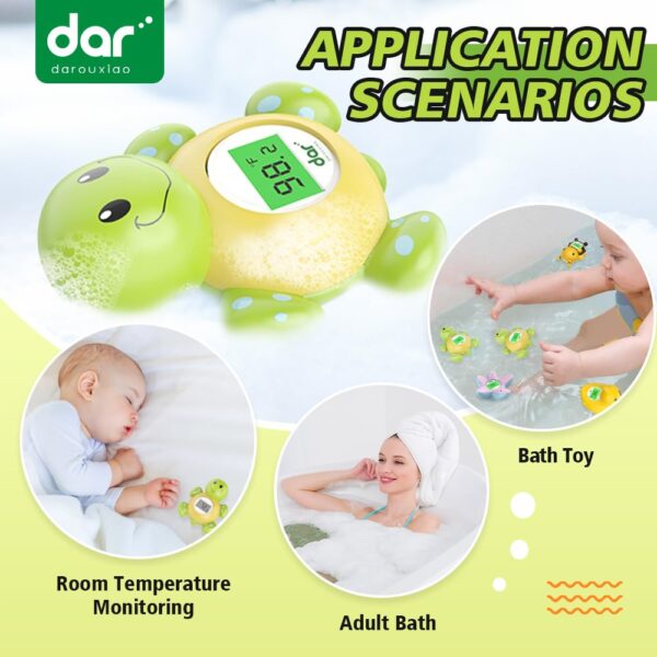 61n6DgwKK1L._SL1000_.jpg Baby Bath Thermometer, Digital Water Temperature Thermometers with 3 Color Backlit and Temperature Warning, Safety Bath Tube Thermometers Floating Toy for Infant, Toddler