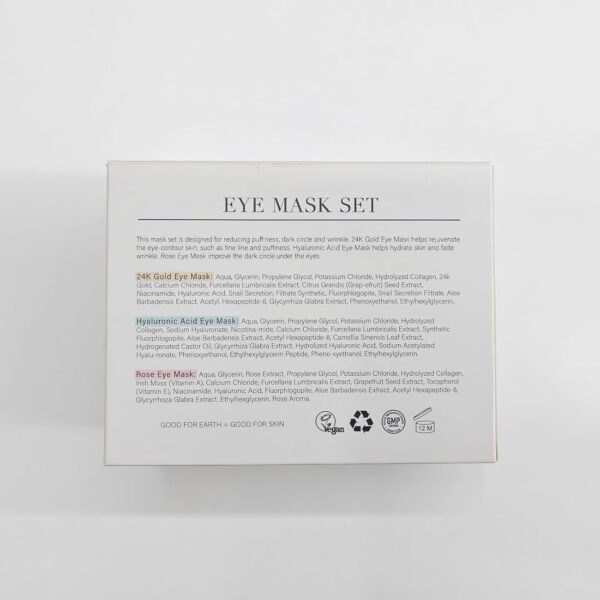 PEAUAMIE Under Eye Patches Gold and Hyaluronic Acid for puffy eyes,Rose Eye Masks for Dark Circles and Puffiness skin care Smooth Wrinkles products 30 Pairs