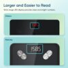 61nJJTywtoL._AC_SL1500_.jpg Etekcity Smart Scale for Body Weight, FSA&HSA Eligible, Bathroom Digital Weighing Scale with BMI, Body Fat, Muscle Mass, Accurate Bluetooth Home User Health Equipment Sync Apps, LED, Tempered glass