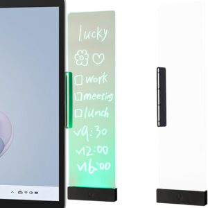 61nVODfmkNL._AC_SL1500_.jpg LED Memo Board with Sticky Note Holder, Clear Acrylic Computer Monitor Organizer, Office Supplies, Work from Home Essentials, Multifunction Workspace Accessories