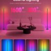 OIYN Smart RGBICW LED Corner Floor Lamp - 16 Million DIY Colors, 68+ Scenes, Music Sync, App & Remote Control, Color-Changing Ambient Lighting for Living Rooms, Bedrooms, and Gaming Rooms