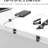 61qEQGDrw3L._AC_SL1500_.jpg N NOROCME 192 PCS Cable Management Kit 4 Wire Organizer Sleeve,11 Cable Holder,35Cord Clips 10+2 Roll Cable Organizer Straps and 100 Fastening Cable Ties for Computer TV Under Desk, black,clear