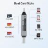61rTHEOUZRL._AC_SL1500_.jpg acer SD Card Reader USB C, Dual Slots USB 3.0 Type C to Micro SD Card Adapter, Memory Card Reader for MicroSD, SDHC, SDXC, Compatible with Laptop, PC, iPhone16/15, MacBook Pro/Air, iPad Pro, Android