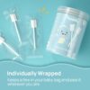 Papablic Baby Tongue Cleaner, Baby Oral Cleaner, Disposable Infant Mouth Cleaner Newborn, Upgrade Gum Cleaner with Paper Handle for Infants Ages 0-2 Years, 40 Pack