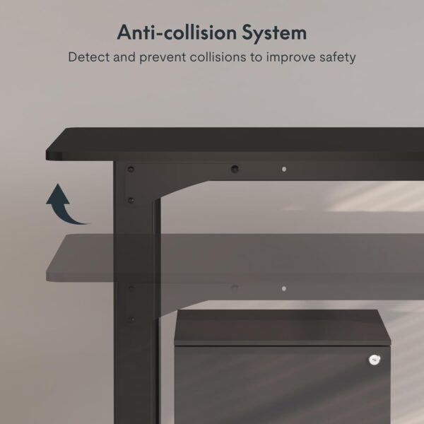 61sl3z2YJML._AC_SL1500_.jpg SANODESK 4-Leg Standing Desk, Electric Height Adjustable Desk with Memory Presets for Home Office, Stand up Desk Computer Workstation, 71x32 Inches Black