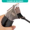 Garlic Press Set – Heavy Duty Rust-Resistant Garlic Crusher & Mincer with Ergonomic Handles, Easy Squeeze Manual Garlic Press, Cleaning Brush & Silicone Peeler, Large Chamber Kitchen Tool