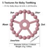 61tIpvqxGSL._SL1500_.jpg 3 Pack Ring Teether Baby Infant Toys, Baby Essentials, Silicone Teething Ring Toys for Babies 0-6 Months, Seposeve Toddler Teethers 6-12 Months 12-24 Months, Infant Teething Relief, Purple Pink White