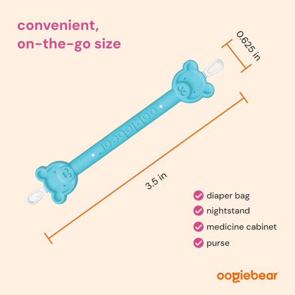 oogiebear Baby Nose Cleaner & Ear Wax Removal Tool - Safe Booger & Earwax Removal for Newborns, Infants, Toddlers - Dual-Ended - Essential Baby Stuff