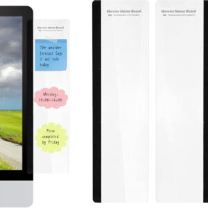 61vPNka34YL._AC_SL1500_.jpg Office Desk Accessories 2pcs Multifunction Computer Monitor Memo Board - Transparent Computer Side Panel Memo Creative Monitor Side Panel Suitable for Office Home Desktop