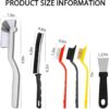 61wGXb-MfLL._AC_SL1500_.jpg Crevice Cleaning Brush 12-Pack - Heavy Duty Hard Bristle Gap Brush for Deep Cleaning - Ultra-Thin Window Track Cleaning Tool for Shower Grout, Sliding Doors, Baseboards & Auto Detailing