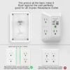 61wvnv7HqEL._AC_SL1500_.jpg Wall Charger, Surge Protector, QINLIANF 5 Outlet Extender with 4 USB Charging Ports, 3-Sided 1680J Power Strip Multi Plug Adapter Spaced for Home Travel Office