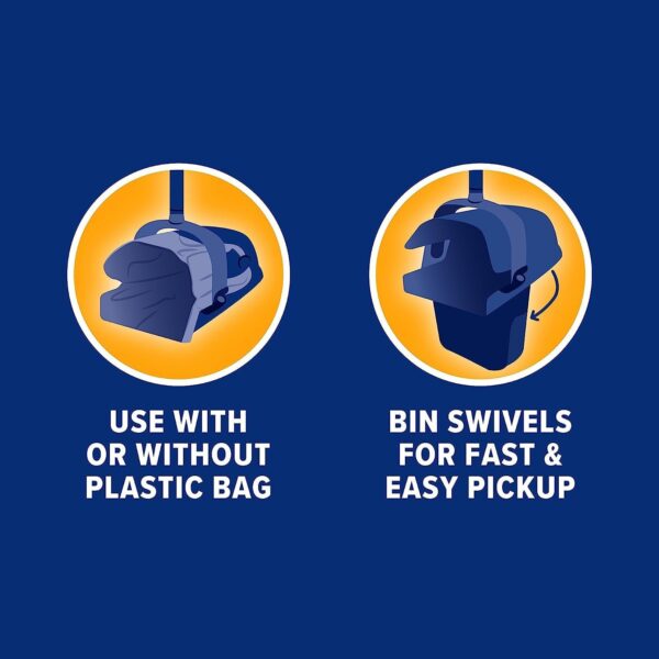 61xYuA7y-mL._AC_SL1500_.jpg Arm & Hammer Dog Pooper Scooper Swivel Bin & Rake, Poop Scoop for Dogs, Black (2 Heavy Duty Scented Waste Bags Included)