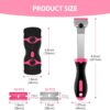 61yfaZNZXhL._AC_SL1500_.jpg Ywmoml 3 Pack Razor Blade Scraper Set, Includes 30 Plastic & 30 Metal Blades, Multi-Purpose Tool for Glass, Cooktop, Sticker Removal, Paint & Gum Cleaning (Pink)