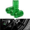 61yyZ2UsWmL._AC_SL1200_.jpg Osilly Car Tire Stem Valve Caps, 4 Pcs Aluminum Alloy Valve Stem Covers, Corrosion Resistant Leak-Proof Tire Cap Cover Accessories, Hexgon Style Wheel Air Valve Caps for SUV Car Bike (Green)