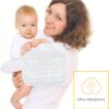 Lovely Care 12 Pack Muslin Burp Cloths 100% Cotton Muslin Cloths Large 20''x10'' Extra Soft and Absorbent Baby Burping Cloth - White