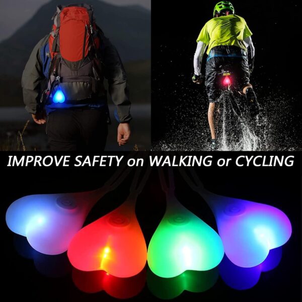 71RrSNqGL._AC_SL1500_.jpg LED Bike Taillight Bicycle Rear Light Night Riding Essential Cycling Seat Back Safety Lamp Car Truck Reflector 3 Modes Warning Waterproof Light for Men Women Kids MTB Accessories