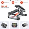 71cwJZZApL._AC_SL1500_.jpg Sunny Health & Fitness Mini Steppers for Exercise at Home, Stair Step Workout Machine with Resistance Bands, Full Body Cardio Equipment, Optional Free SunnyFit App Connection Smart Stepper