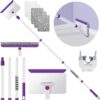 71-k-mFaTuL._AC_SL1500_.jpg Baseboard Cleaner Tool with Handle, 60" Extendable Long Handle Baseboard Cleaner with 5 Reusable Pads for Baseboards Cleaning, Ceiling, Wall, Floor, Bathroom Kitchen