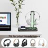 71-ofCGhLxL._AC_SL1500_.jpg KDD Headphone & Controller Stand with Wireless Charging - Rotatable Headset Stand with 9 Light Modes - Controller Holder with 2 USB and Type C Ports - for Gamers Desktop Accessories