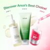 71-ri1N52L._SL1500_.jpg Anua 3-Step Glass Skin Beginner Set, Oil Cleanser and Face Wash with Facial Serum, Double Cleansing Daily Routine with Niacinamide, Korean Skin Care Set