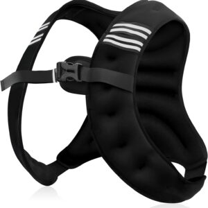 710-n-h02vL._AC_SL1500_.jpg NATURELUX Weighted Vest Men or Women - 5/10/15/20/25/30lbs Weights with Reflective Stripe, Weighted Vest for Workout Equipment for Strength Training Running - Walking Weight Loss